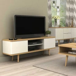 Wohnen Tv & Hifi-Möbel|Lowboards<Scandi TV Unterschrank zweifarbig - Jendren