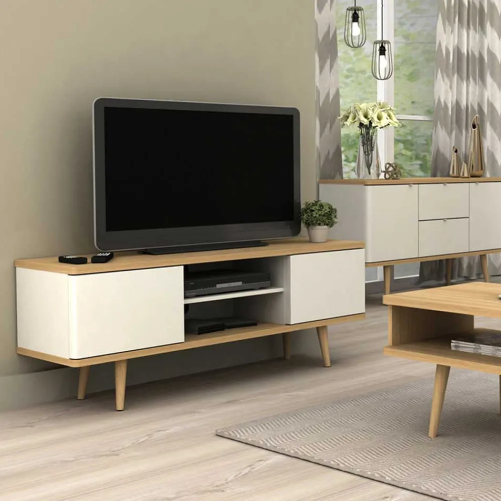 Wohnen Tv & Hifi-Möbel|Lowboards<Scandi TV Unterschrank zweifarbig - Jendren
