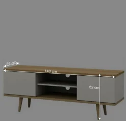 Wohnen Tv & Hifi-Möbel|Lowboards<Scandi TV Unterschrank zweifarbig - Jendren