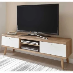 Wohnen Wohnwände<Scandi TV Wohnwand Möbel Set - Cablos (dreiteilig)