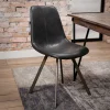 Wohnen Stühle<Schalensitz Stühle in Schwarz - Carlotte (4er Set)