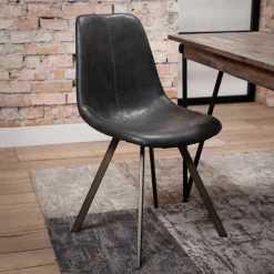 Wohnen Stühle<Schalensitz Stühle in Schwarz - Carlotte (4er Set)