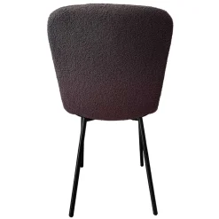 Wohnen Stühle<Schalenstühle in Dunkelgrau Boucle - Cranita (4er Set)