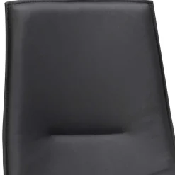 Wohnen Stühle<Schalenstuhl in Schwarz - echtes Leder - Freedoms (2er Set)