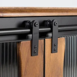 Wohnen Sideboards<Schiebetüren Sideboard mit Riffelglas - Aglia