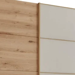 Wohnen Schränke<Schiebetüren-Kleiderschrank in Beige Glas - Nikoba