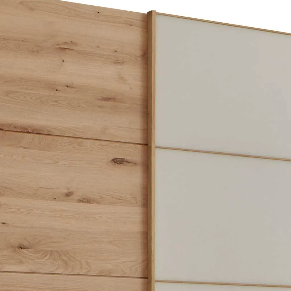Wohnen Schränke<Schiebetüren-Kleiderschrank in Beige Glas - Nikoba