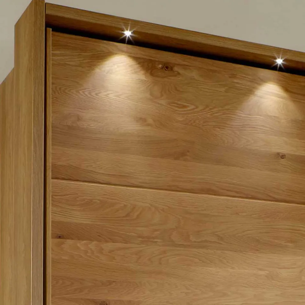 Wohnen Schränke<Schiebetüren-Kleiderschrank in Beige Glas - Nikoba