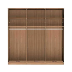Wohnen Schränke<Schiebetüren-Kleiderschrank in Beige Glas - Nikoba