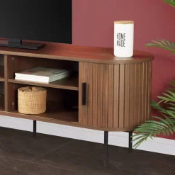 Wohnen Tv & Hifi-Möbel|Lowboards<Schiebetüren-Lowboard für TV im Scandi Chic - Arura