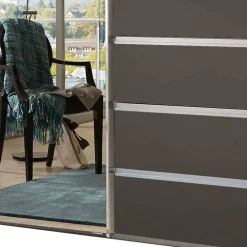 Wohnen Kleiderschränke|Schränke<Schiebetürenschrank in Braun mit Parsol Spiegeln - Moon