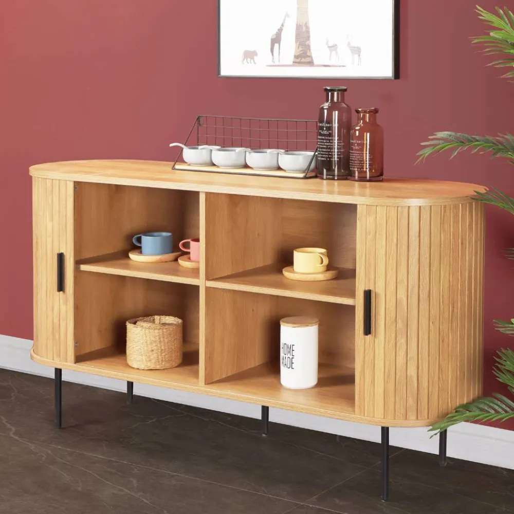 Wohnen Sideboards<Schiebetüren-Sideboard in ovalem Design - Barnetta