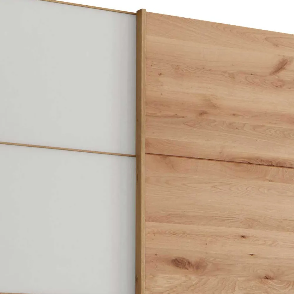 Wohnen Kleiderschränke<Schiebetürschrank in Weiß Glas - Crucav