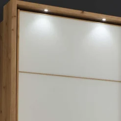 Wohnen Kleiderschränke<Schiebetürschrank in Weiß Glas - Crucav