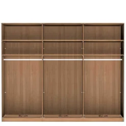 Wohnen Kleiderschränke<Schiebetürschrank in Weiß Glas - Crucav