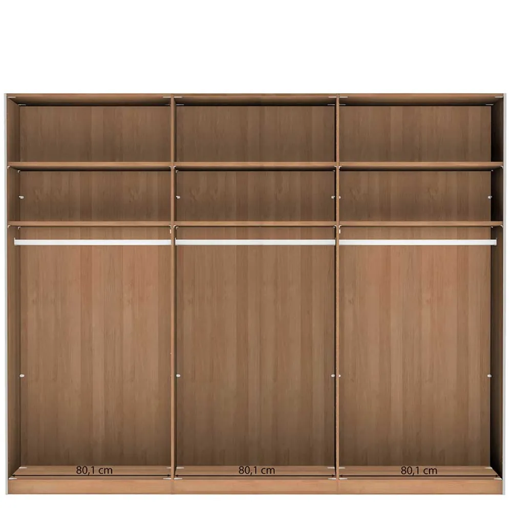 Wohnen Kleiderschränke<Schiebetürschrank in Weiß Glas - Crucav