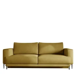 Wohnen Sofas<Schlafcouch aus Velours in Senfgelb - Lurymav