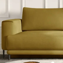 Wohnen Sofas<Schlafcouch aus Velours in Senfgelb - Lurymav