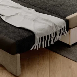 Wohnen Betten|Sofas<Schlafcouch in Beige und Dunkelbraun - Calming