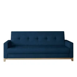 Wohnen Sofas<Schlafcouch in Dunkelblau Velours - Tadeuz