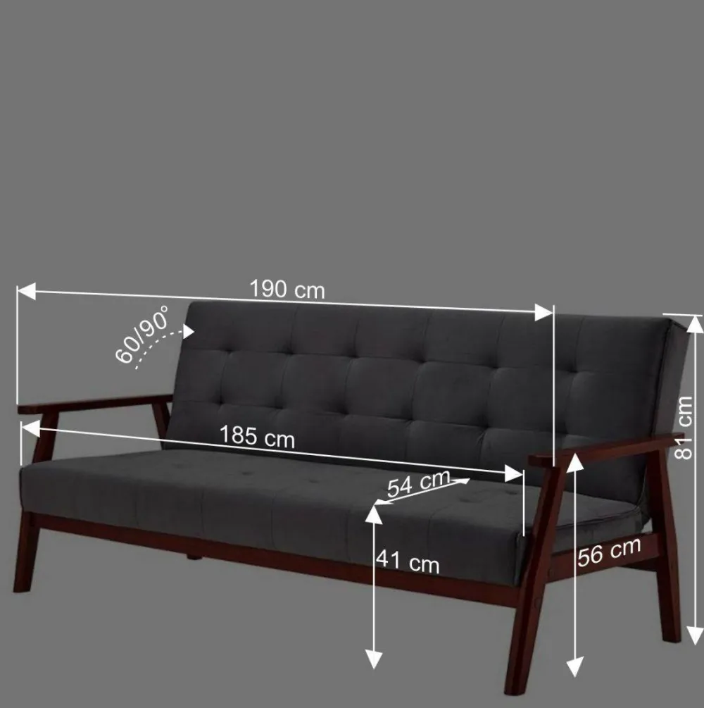 Wohnen Sofas<Schlafcouch in Gelb & Eukalyptus Natur - Emkola