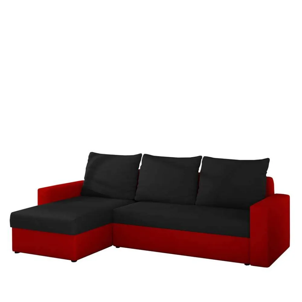 Wohnen Sofas<Schlafcouch in Schwarz und Rot - Chessna