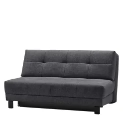 Wohnen Sofas<Schlafcouch mit Bettkasten in Dunkelgrau - Lenza