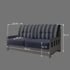 Wohnen Sofas<Schlafcouch Salvador im maritimen Design