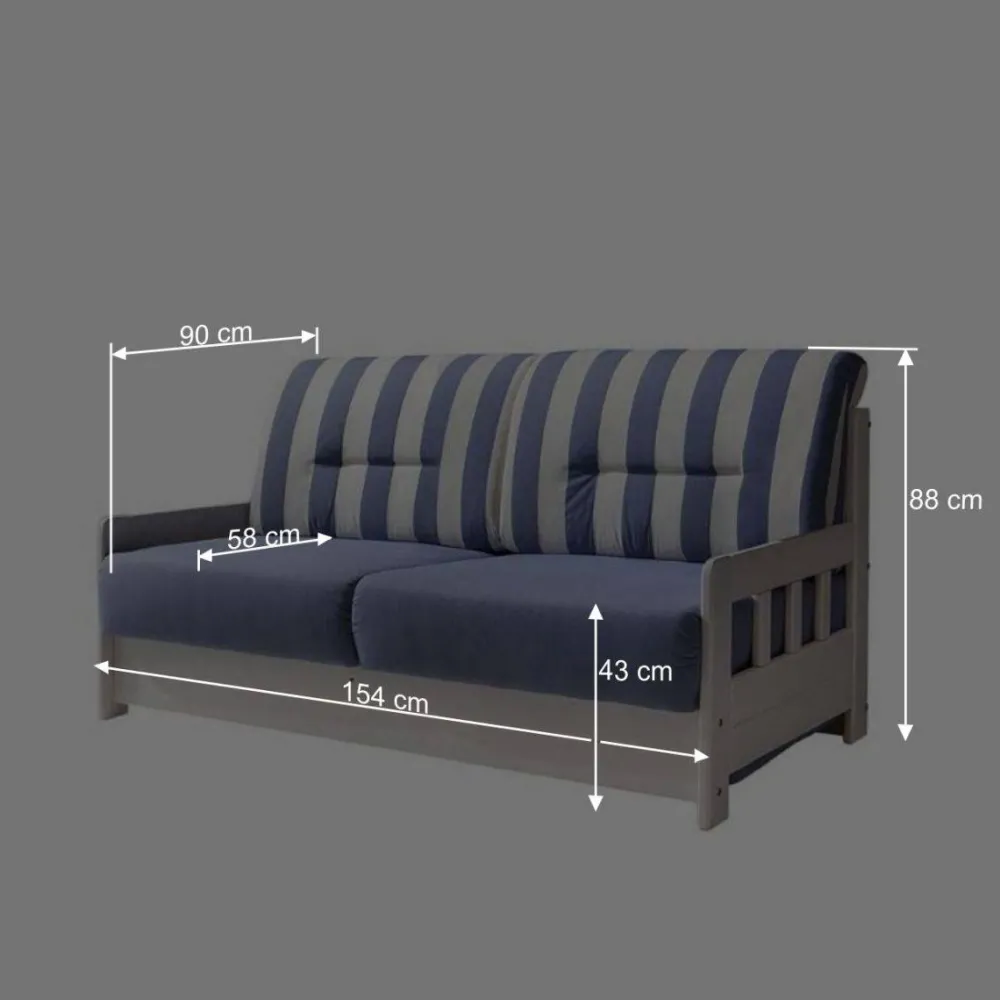 Wohnen Sofas<Schlafcouch Salvador im maritimen Design