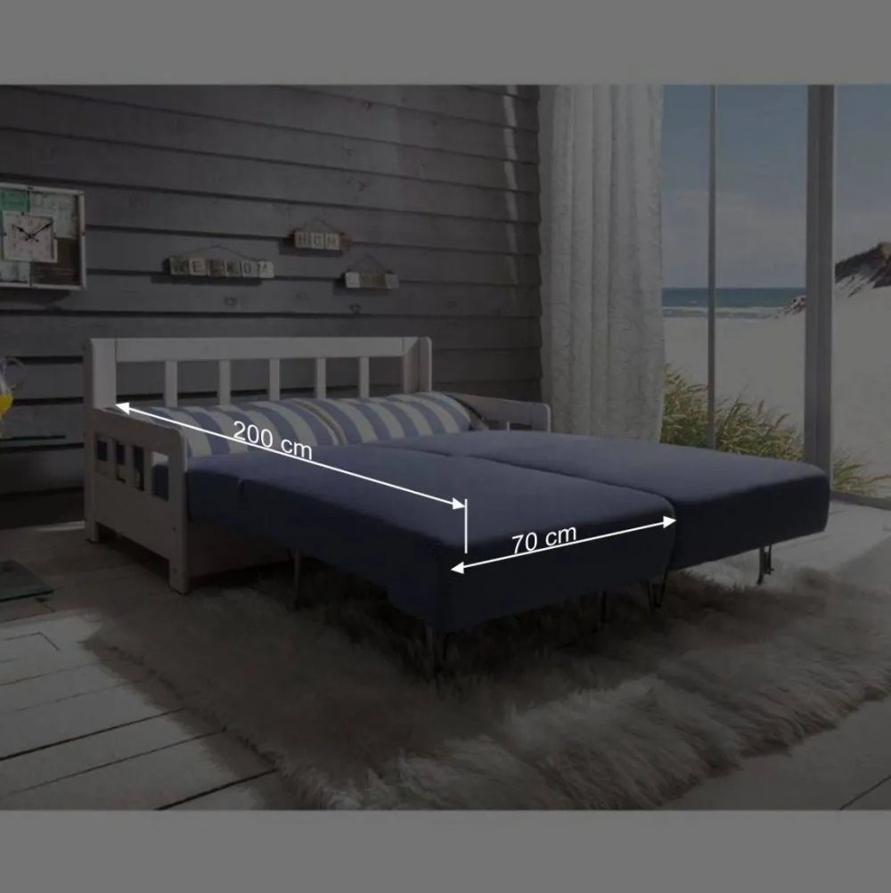 Wohnen Sofas<Schlafcouch Salvador im maritimen Design