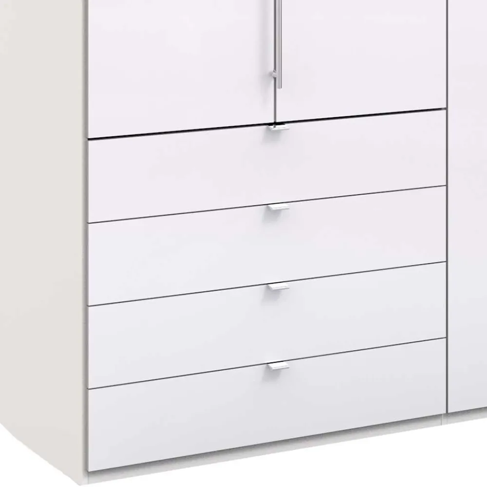 Wohnen Kleiderschränke|Schränke<Schlafraum Kleiderschrank in Weiß Glas Front - Dolienca