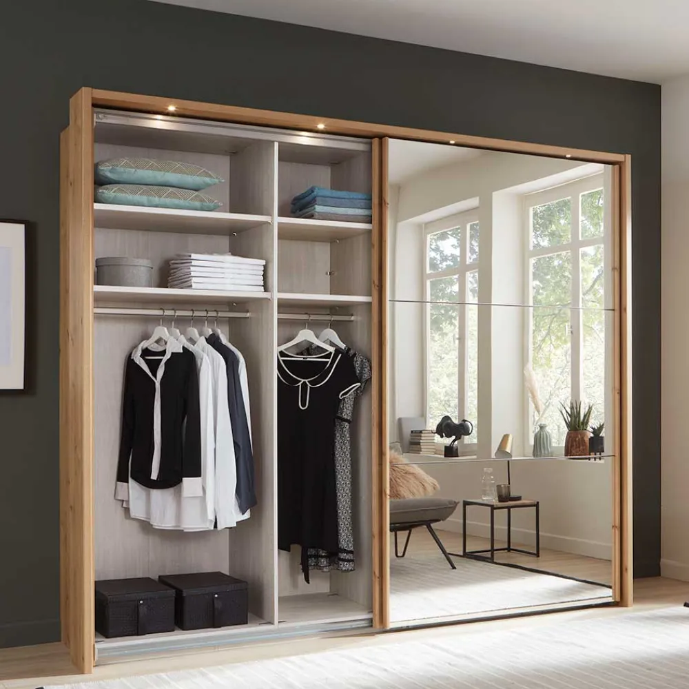 Wohnen Kleiderschränke|Schränke<Schlafraum Schrank mit Schwebetüren - Emya