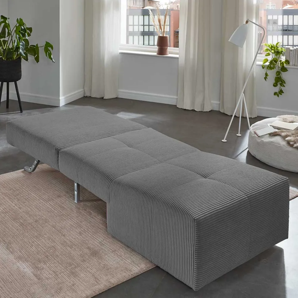 Wohnen Sofas<Schlafsessel ohne Armlehnen in Anthrazit - Anzarote