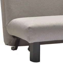 Wohnen Sofas<Schlafsofa als Einzelbett oder Doppelbett Tutran in Hellgrau Webstoff