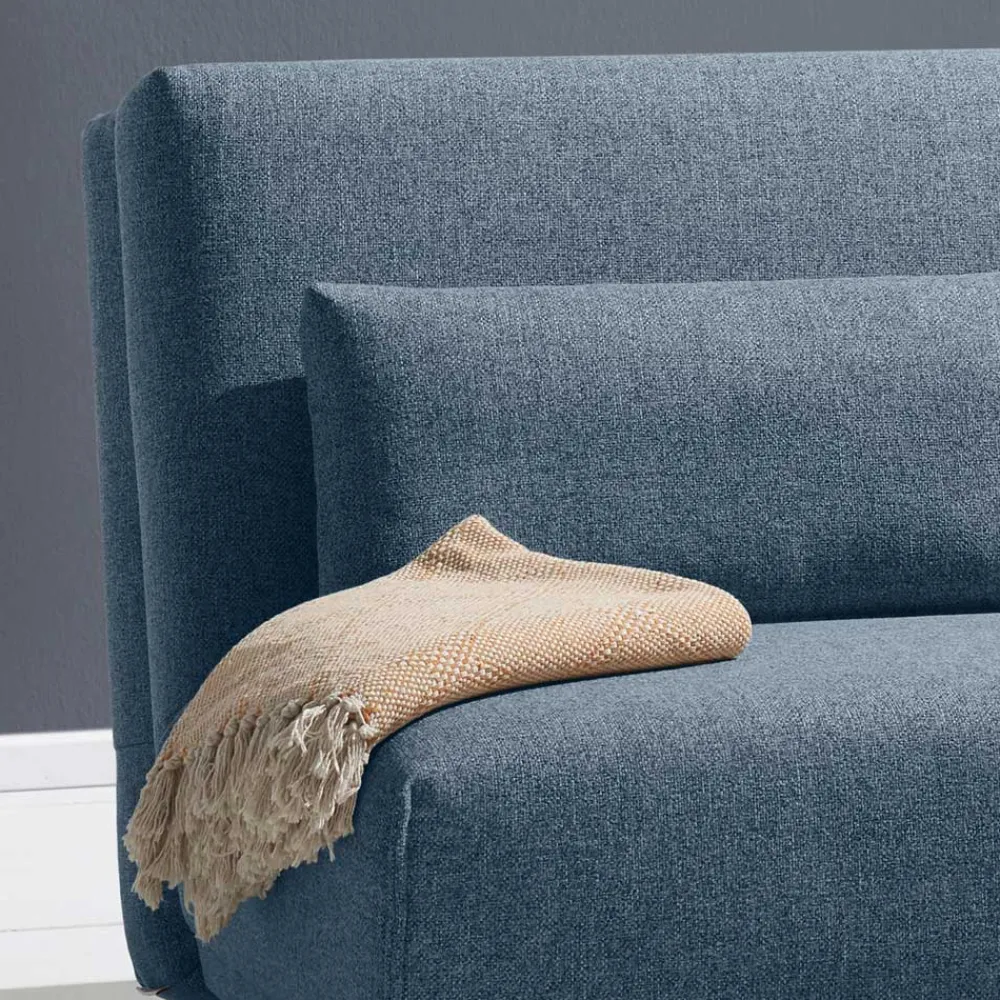 Wohnen Sofas<Schlafsofa in Blau mit Eiche - Sojette