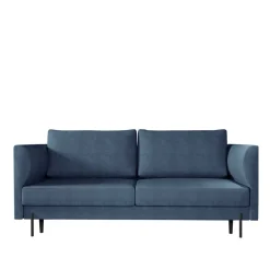 Wohnen Sofas<Schlafsofa in meliertem Blaugrau Stoffbezug - Ipsum