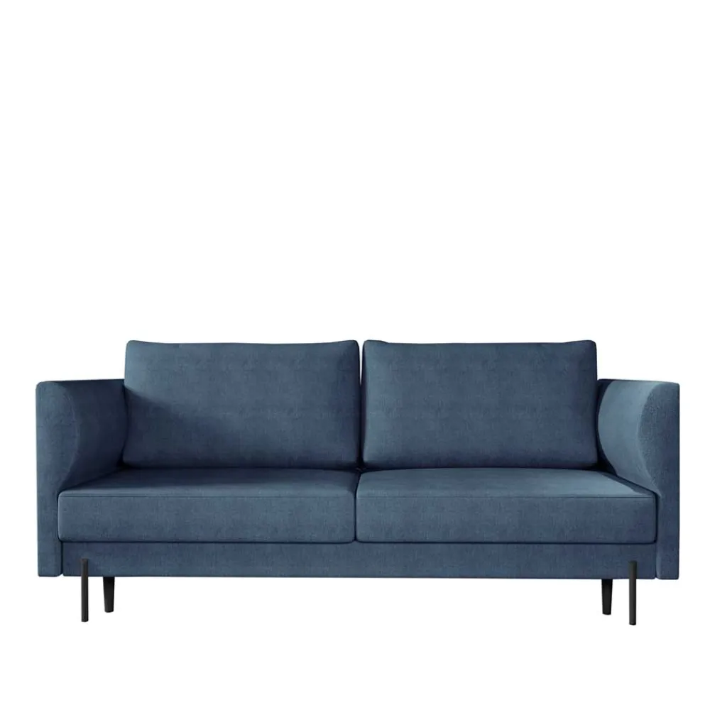 Wohnen Sofas<Schlafsofa in meliertem Blaugrau Stoffbezug - Ipsum