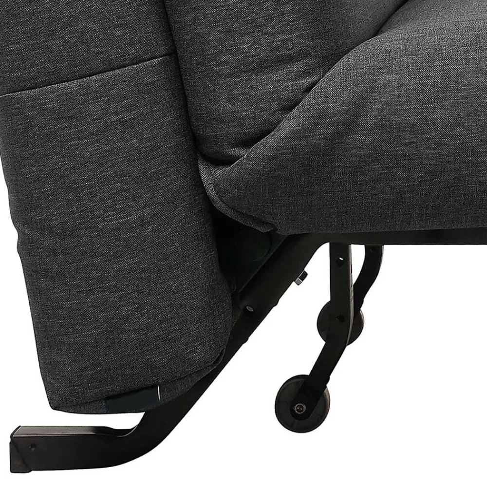 Wohnen Sofas<Schlafsofa ohne Armlehnen in Dunkelgrau - Jandusc