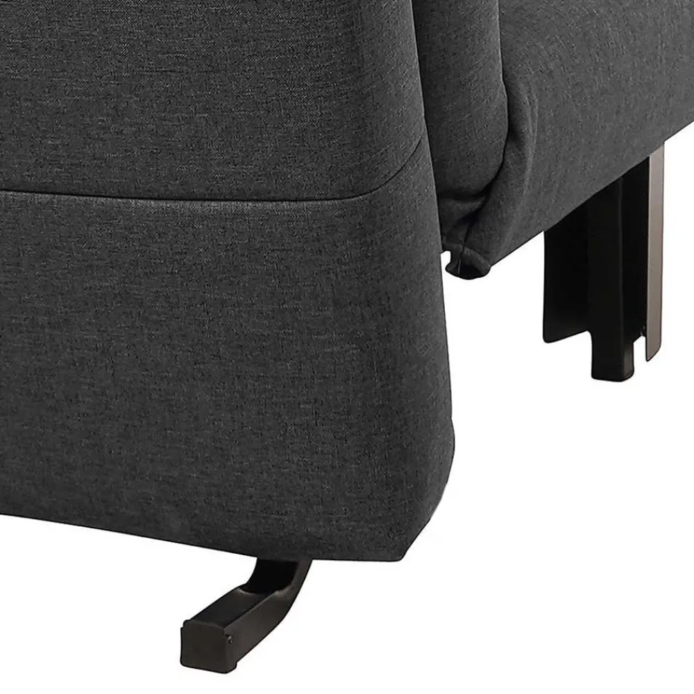 Wohnen Sofas<Schlafsofa ohne Armlehnen in Dunkelgrau - Jandusc