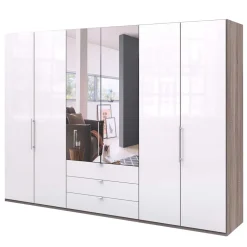 Wohnen Kleiderschränke|Schränke<Schlafzimmer Falttüren-Schrank mit Spiegel - Empresian