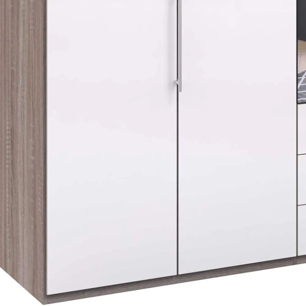 Wohnen Kleiderschränke|Schränke<Schlafzimmer Falttüren-Schrank mit Spiegel - Empresian