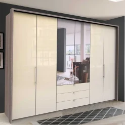 Wohnen Kleiderschränke|Schränke<Schlafzimmer Falttürenschrank 3-türig - Mayla