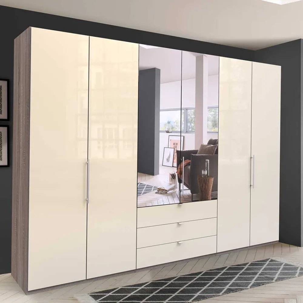 Wohnen Kleiderschränke|Schränke<Schlafzimmer Falttürenschrank 3-türig - Mayla