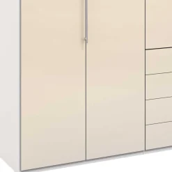 Wohnen Kleiderschränke<Schlafzimmer Falttürenschrank in Creme Weiß - Zidarie