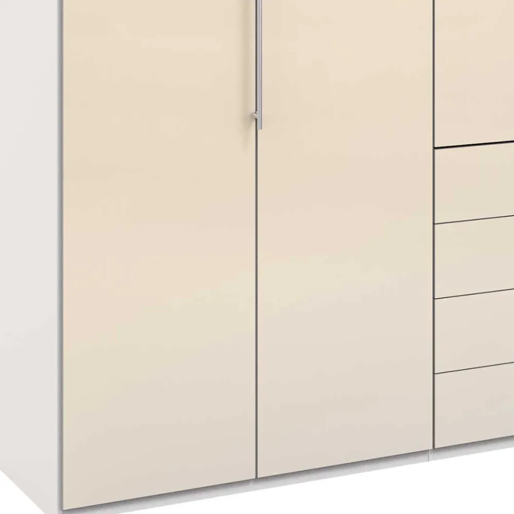 Wohnen Kleiderschränke<Schlafzimmer Falttürenschrank in Creme Weiß - Zidarie