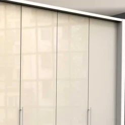 Wohnen Kleiderschränke<Schlafzimmer Falttürenschrank in Creme Weiß - Zidarie