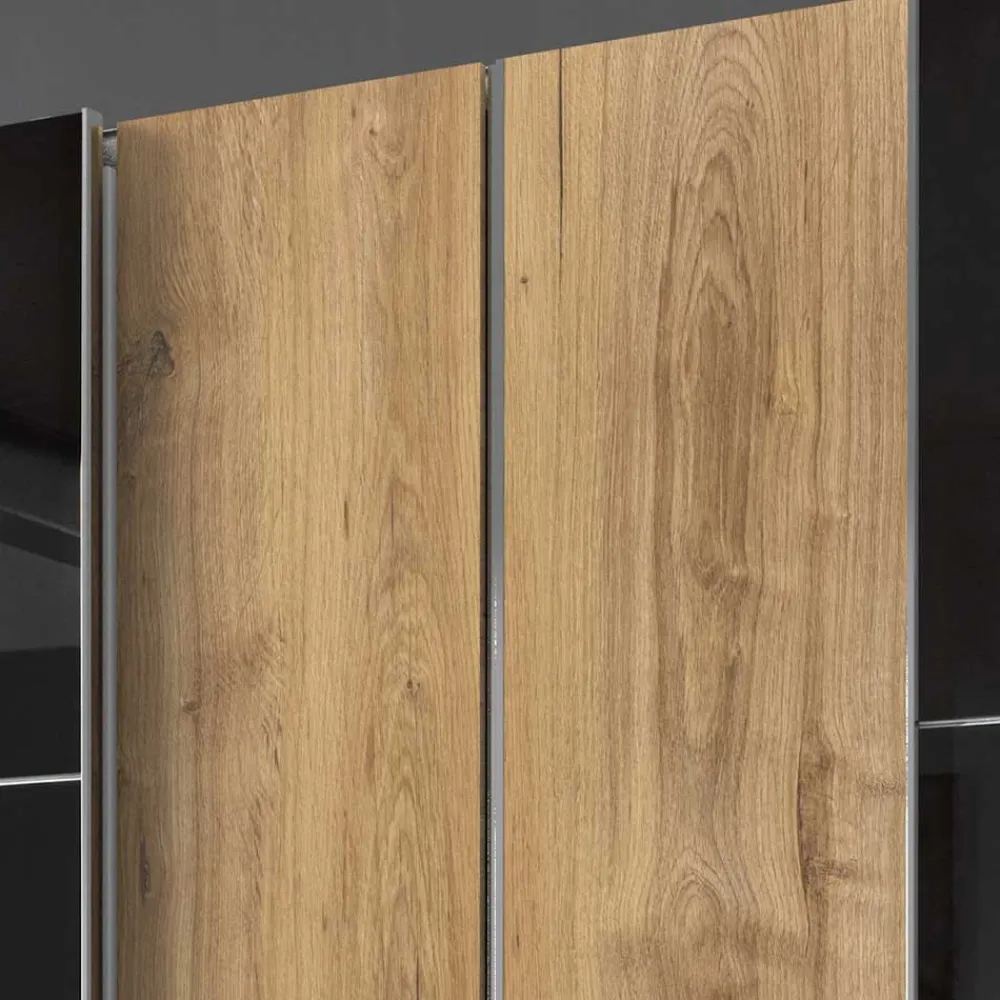 Wohnen Kleiderschränke|Schränke<Schlafzimmer Kleiderschrank in Dunkelgrau Glas - Hectos