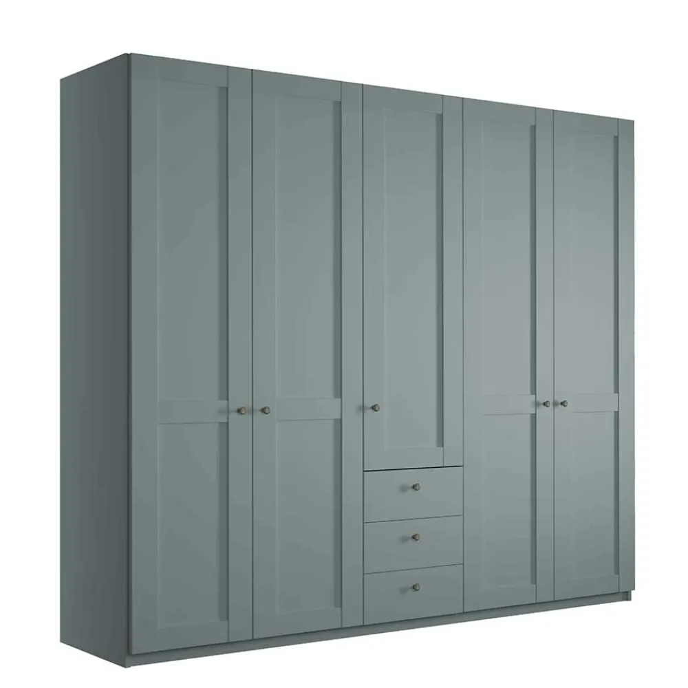 Wohnen Kleiderschränke|Schränke<Schlafzimmer Kleiderschrank in Graugrün - Rajavo