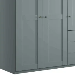 Wohnen Kleiderschränke|Schränke<Schlafzimmer Kleiderschrank in Graugrün - Rajavo