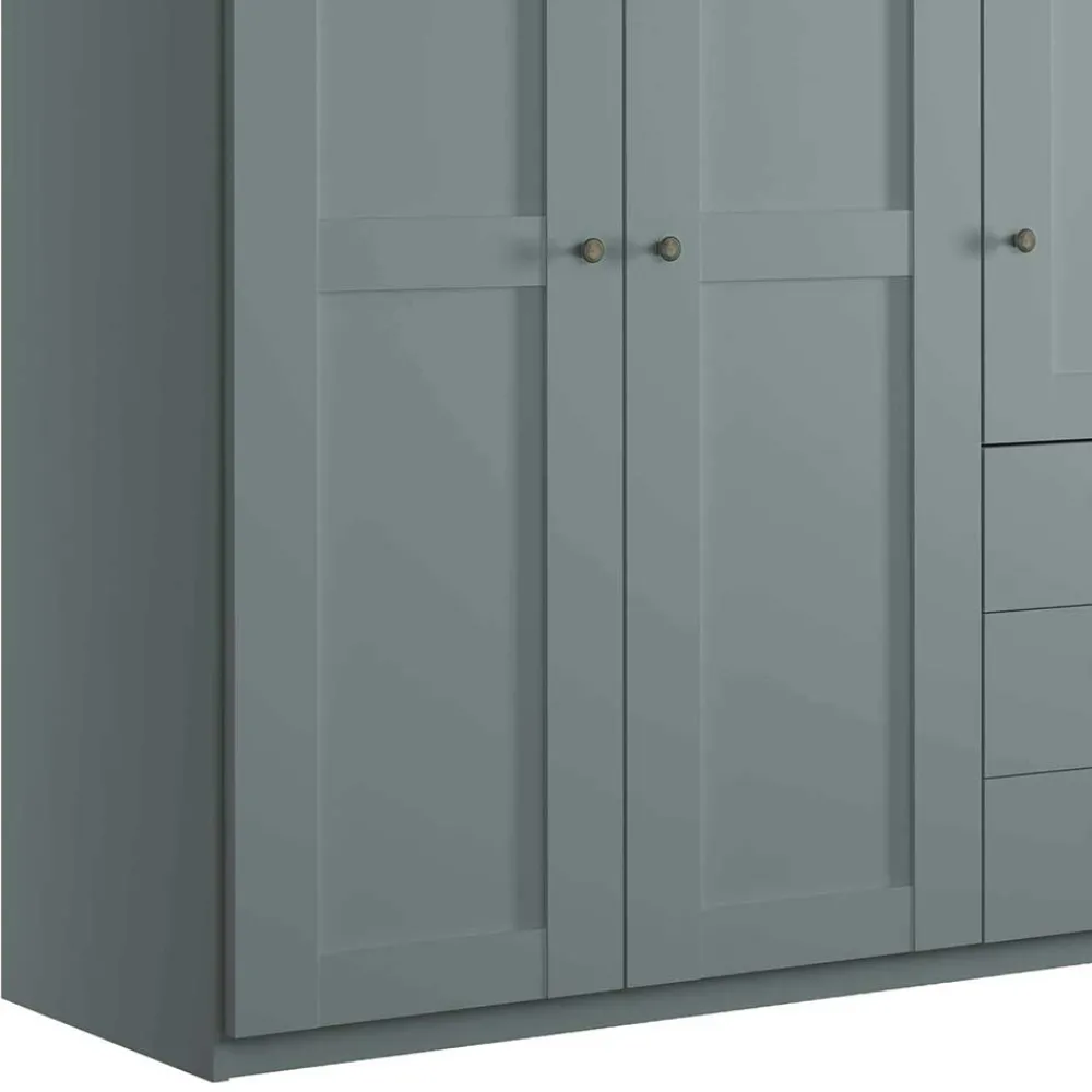 Wohnen Kleiderschränke|Schränke<Schlafzimmer Kleiderschrank in Graugrün - Rajavo